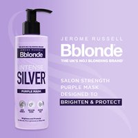intense silver purple mask