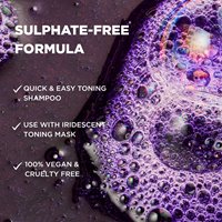 iridescent toning shampoo with blush pigments