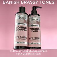 iridescent toning shampoo with blush pigments