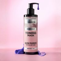 iridescent toning mask with blush pigments