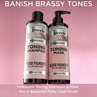 iridescent toning mask with blush pigments