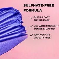 iridescent toning mask with blush pigments