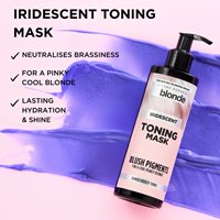 iridescent toning mask with blush pigments